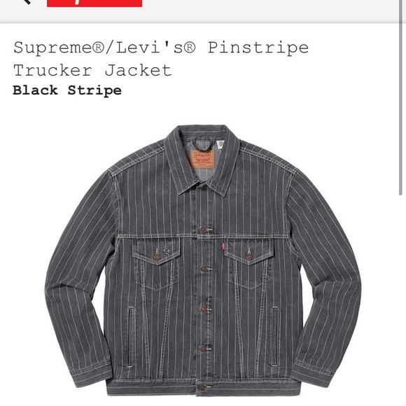 supreme pinstripe jacket